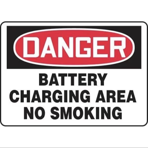 Accuform OSHA DANGER SAFETY SIGN BATTERY MCHL220XL MCHL220XL - main